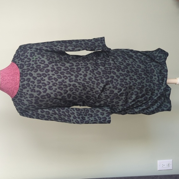 Louis Vuitton Green Leopard Print Ruched Silk Dress, 40 - Picture 1 of 7